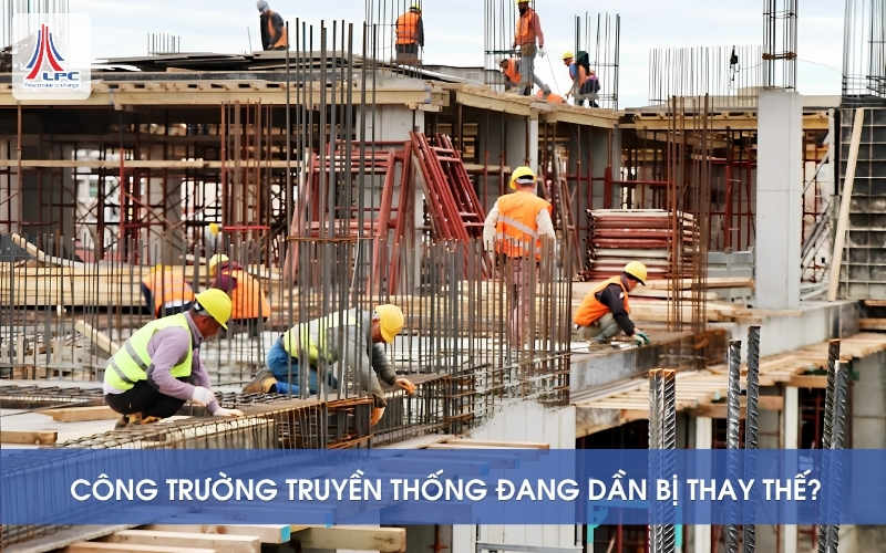 Công trường truyền thống đang dần bị thay thế