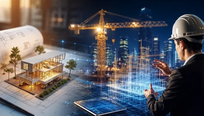 Mô hình số của khu văn phòng hiện đại